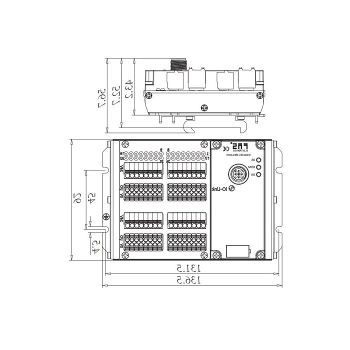 IP20、IO-Link Hub、NPN、32DI、Class B、端子式模块、009C31