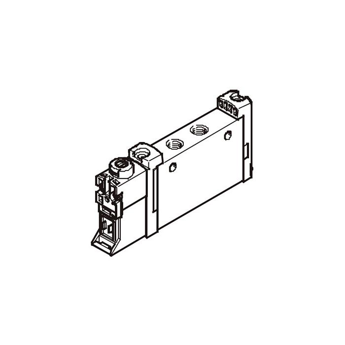 管式阀G1/8、2x两位三通阀 外先导、气复位、阀宽14 mm、 FV-L14-32U-AZT-G18、 566506